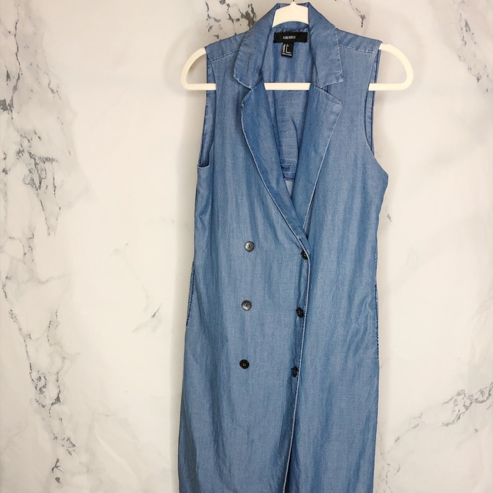Forever 21 Chambray Vest